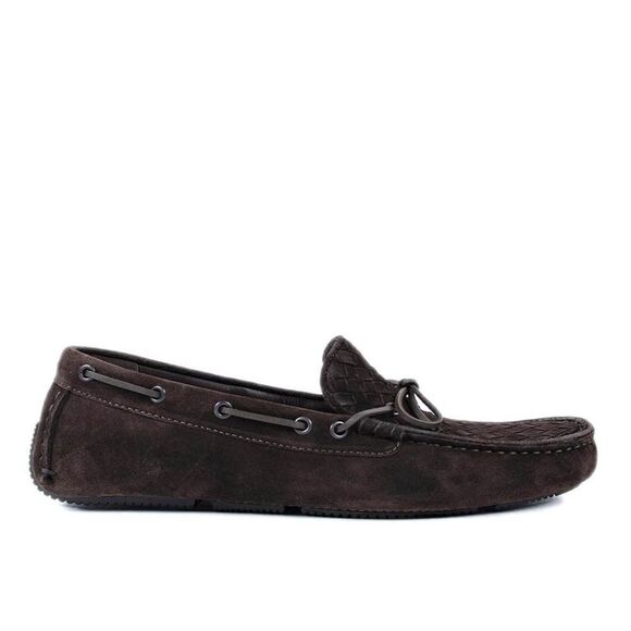 BOTTEGA VENETA Intrecciato Woven braided suede loafers main image 7